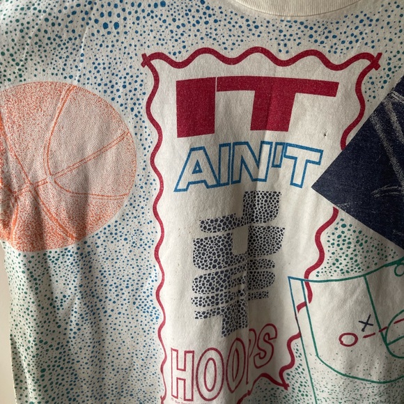 Vintage Sun Sportswear Graphic Tee Basketball Hoops Single Stitch 80s 90s XS - Picture 2 of 7